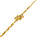fashionable-elevated-21k-gold-cz-bracelet