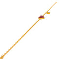 lovely-heart-21k-gold-cz-bracelet