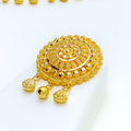 Delightful Tasseled 22k Gold Necklace Set