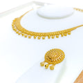 Delightful Tasseled 22k Gold Necklace Set