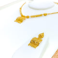 Refined Rectangular 22k Gold Necklace Set