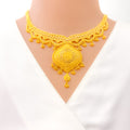 Regal Sophisticated 22k Gold Necklace Set 