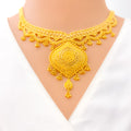 Regal Sophisticated 22k Gold Necklace Set 