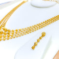 Classy Graceful 22k Gold Four Lara Necklace Set