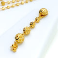 Dotted Fashionable 22k Gold Lara Necklace Set