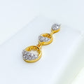 Twinkling Flawless Diamond + 18k Gold Necklace Set 
