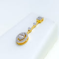 Luminous Signature Diamond + 18k Gold Necklace Set 