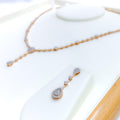 Couture Captivating Diamond + 18k Gold Necklace Set 