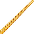 Modest Textured 22K Gold Men's Radiant Bracelet 