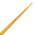 Modest Textured 22K Gold Men's Radiant Bracelet 