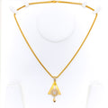 lovely-triangle-22k-gold-cz-pendant