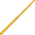 Dazzling Heart Accented 22K Gold Bracelet 