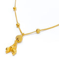 Tasteful Gorgeous Drop 22K Gold Necklace