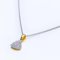 Everyday Diamond + 18k Gold Pendant