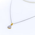 Everyday Diamond + 18k Gold Pendant