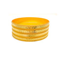 Faceted Eternal Radiant 21k Gold Bangles