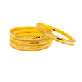 Iridescent Lustrous 21k Gold Rare Bangles