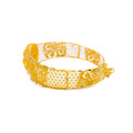 Grandiose Precious 21K Gold Mesh Bangle Bracelet