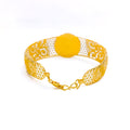 Grandiose Precious 21K Gold Mesh Bangle Bracelet