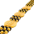 Unique Bold 22k Gold OM Rudraksh Bracelet