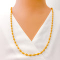 Graceful Iconic 22k Gold Tulsi Mala - 26"