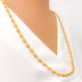 Graceful Iconic 22k Gold Tulsi Mala - 26"