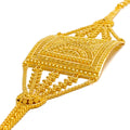 Opulent Ethereal 22k Gold Statement Bracelet