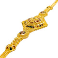 Vibrant Elegant 22k Gold Statement Bracelet