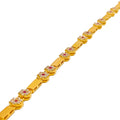 fashionable-charming-22k-gold-cz-bracelet
