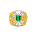 embellished-unique-draped-18k-gold-diamond-statement-ring