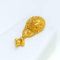 Decorative Dangling 22k Gold Pendant Set 