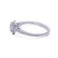 Classy Upscale Diamond + 14k White Gold Ring