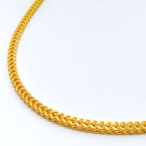 Hollow Thick Fancy Fox 22k Gold Chain