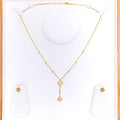 petite-21k-gold-clover-necklace-set-w-drop