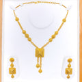 Bold Paisely 22k Gold Necklace Set