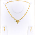 Radiant Drop 22K Gold Necklace Set 