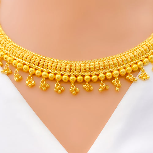 Exquisite Delightful 22k Gold Necklace Set
