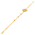 Medium 22k Gold Clover Bracelet