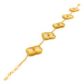 Medium 22k Gold Multi-Clover Bracelet