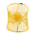 Exclusive 21k Gold Floral Mesh Cuff