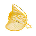 Exclusive 21k Gold Floral Mesh Cuff