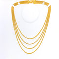 Thick Flat Square 22k Gold Bead Chain - 20"