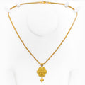 Bold Flower 22k Gold Pendant