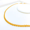 Fancy Thick Braided 22K Gold Chain - 17"