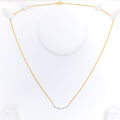 Lavish Alternating Diamond + 18k Gold Necklace