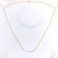 Luscious Lovely Diamond + 18k Gold Necklace 