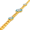 Unique Hexagonal 21k Gold Bracelet 