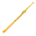 Striking Shiny Flower 21k Gold Bracelet