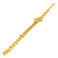 Bold Open Flower 21k Gold Bracelet 