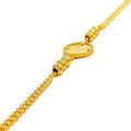 Dazzling Radiant Round 21k Gold Bracelet 
